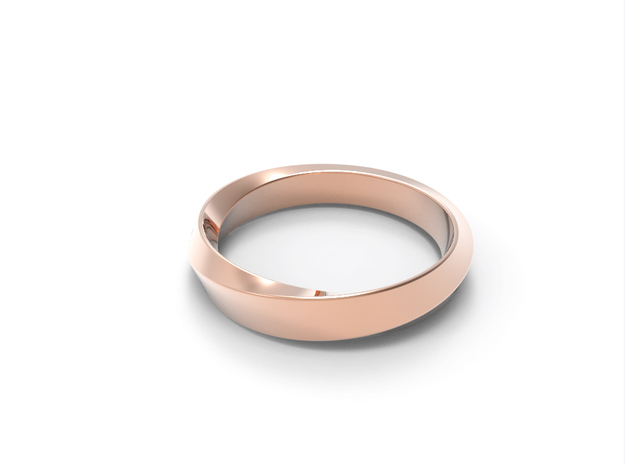 iRiffle Mobius Narrow Ring I（Size 12.5) in 14k Gold Plated Brass