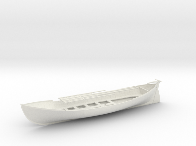 1/48 US 28ft Whaleboat Kit in White Natural Versatile Plastic