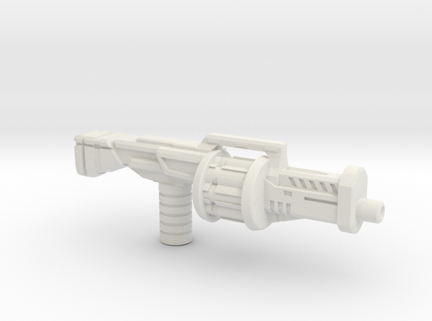 Earth Wars Grenade Launcher (5mm) in White Natural Versatile Plastic
