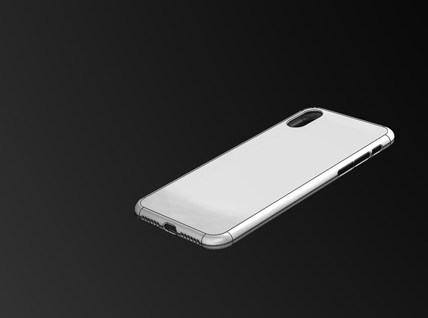 iphone X Case in White Natural Versatile Plastic