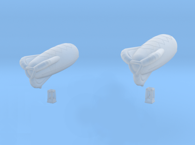 Caquot  Type M Observation Balloon Two-Pack in Tan Fine Detail Plastic: 1:1200