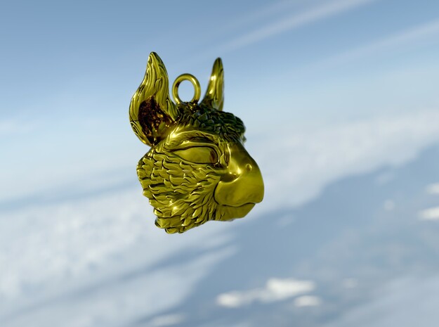 Gryphon Soul Pedant in 14k Gold Plated Brass