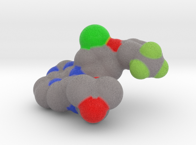 EGFR TK Mutant Small Molecule Inhibitor (3W2O) in Natural Full Color Sandstone: Small