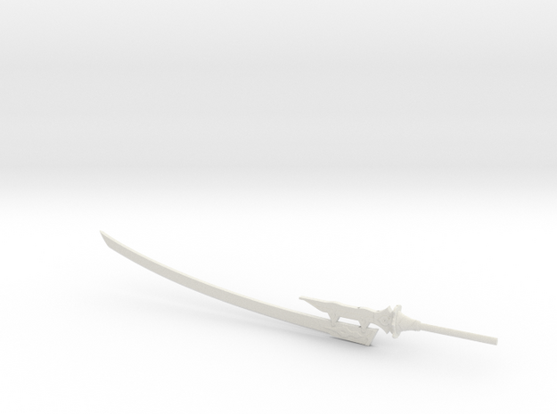 6 inch Neir Automata Virtuous Treaty Sword in White Natural Versatile Plastic