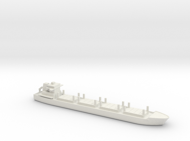 1/1800 Scale Dry Stores Cargo Ship in White Natural Versatile Plastic