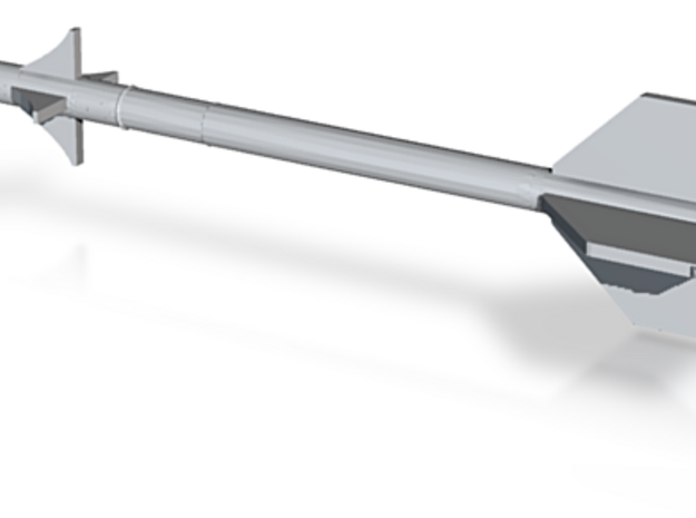 1:24 Miniature AIM-9 Sidewinder Missile in Tan Fine Detail Plastic