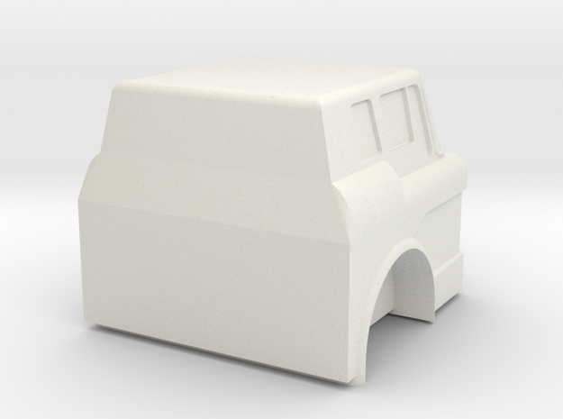 Ford C Cab - 1:43scale in White Natural Versatile Plastic
