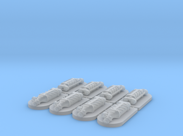 Set of 8 - Supercharger Standalone in Smooth Fine Detail Plastic