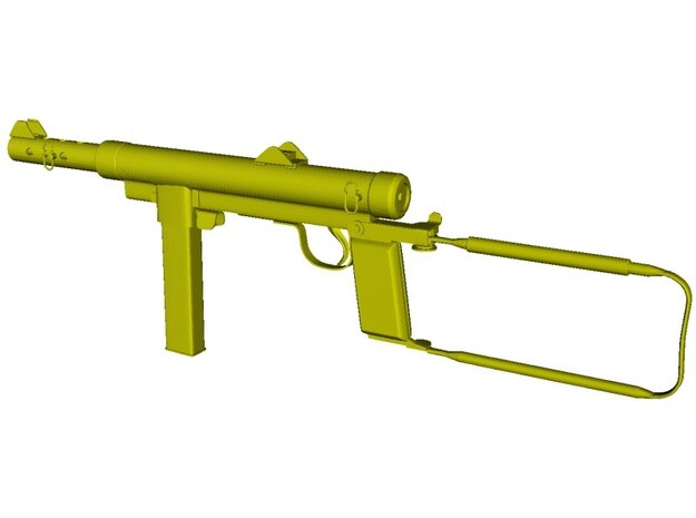 1/24 scale Carl Gustav M-45 submachinegun x 1 in Tan Fine Detail Plastic