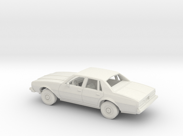 1/25 1977-78 Chevrolet Impala Sedan Kit in White Natural Versatile Plastic