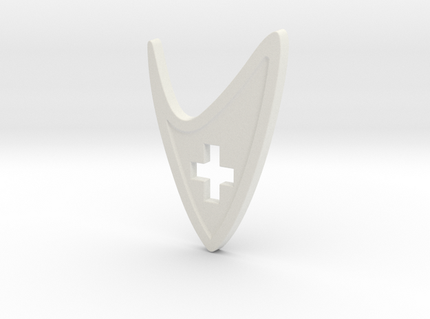 Star Trek Medical Insignia Badge in White Natural Versatile Plastic