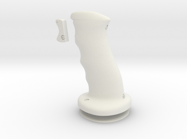 ACA rotational hand controller in White Natural Versatile Plastic