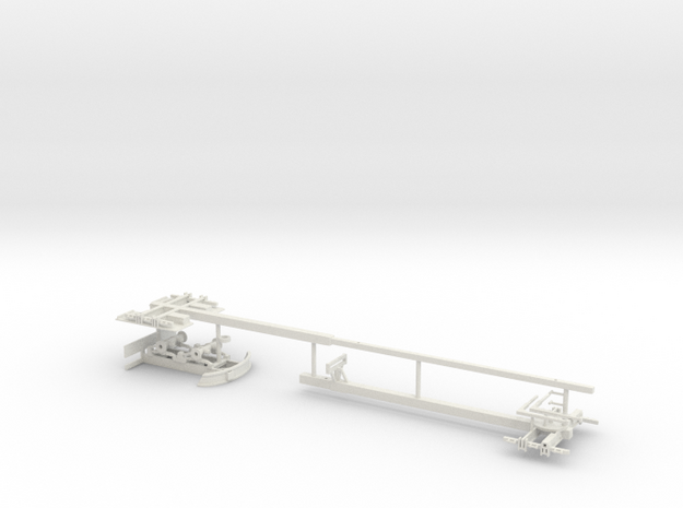 1/50th Expanding steerable pipe trailer in White Natural Versatile Plastic