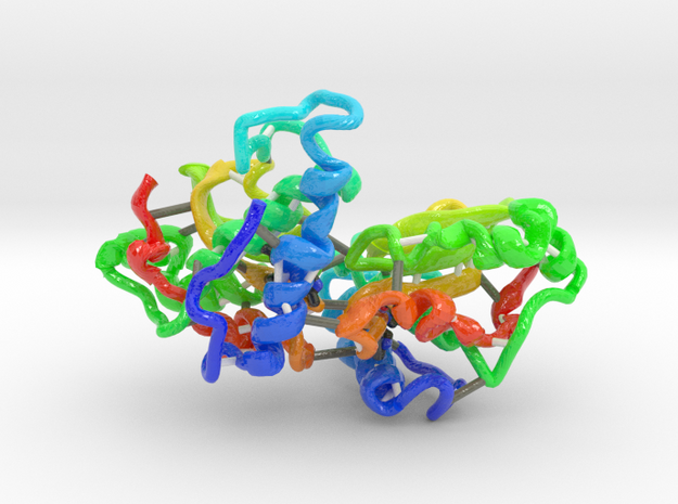 Iron Superoxide Dismutase (Large) in Glossy Full Color Sandstone