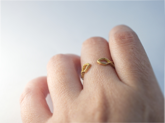 The Spark Ring in Polished Brass: 5.25 / 49.625