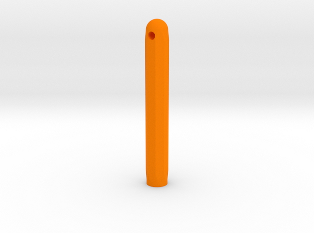 Varita Pen Body 8 sides short in Orange Processed Versatile Plastic