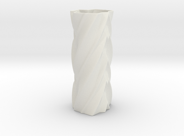 Dolores Vase in White Natural Versatile Plastic