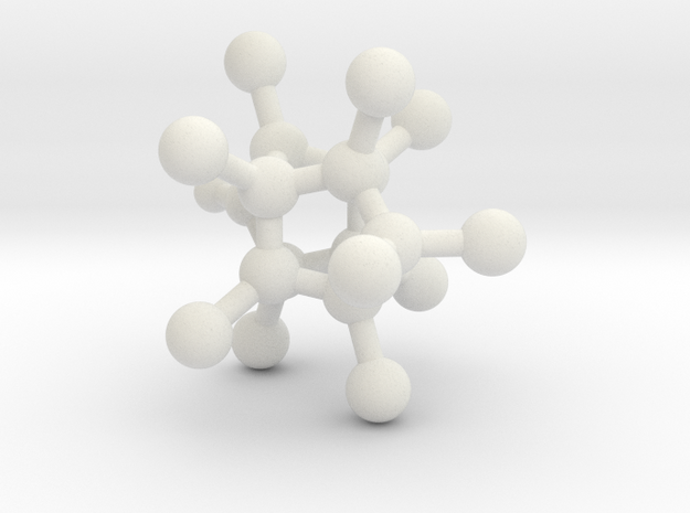 Chlordécone - small in White Natural Versatile Plastic