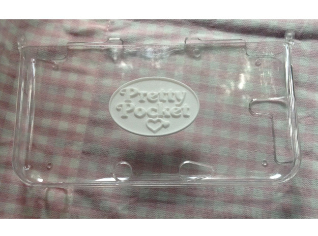 Pretty Pocket Logo Only in White Processed Versatile Plastic