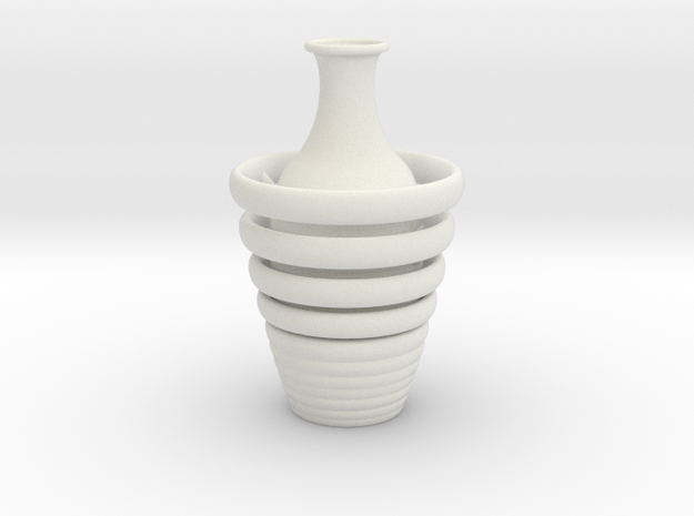 Vase 1359art in White Natural Versatile Plastic