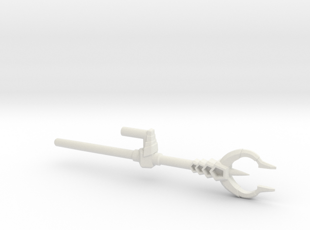 Hun-Gurrr Trident (5mm) in White Natural Versatile Plastic