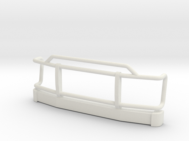 Orlandoo D110 simple front bumper in White Natural Versatile Plastic