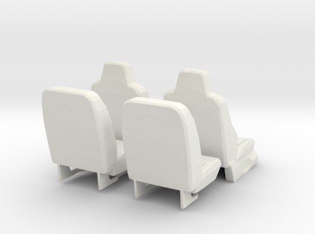 All seats 1/10 Ford Excursion F-Series in White Natural Versatile Plastic