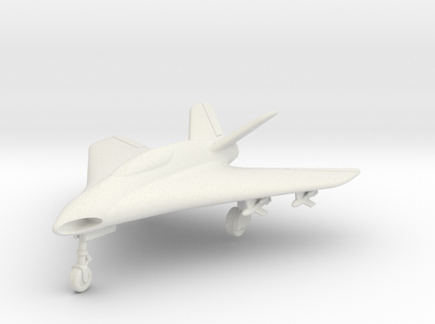 (1:144) Lippisch P.15 Entwurf 1 V-tail in White Natural Versatile Plastic