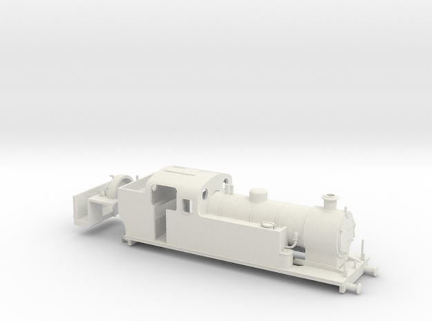 G Maunsell Tank 1 in White Natural Versatile Plastic