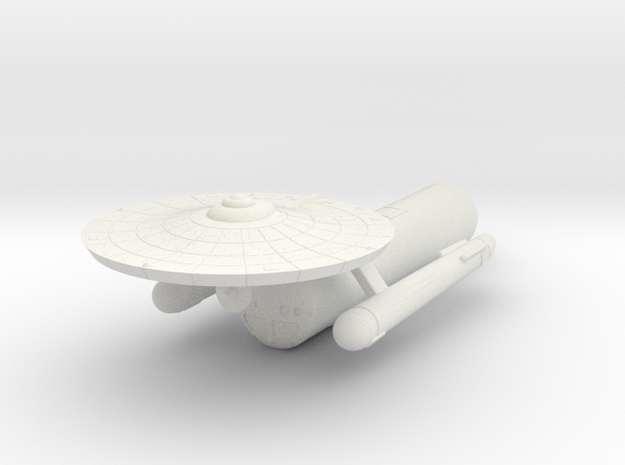 3125 Scale Federation Tug with Carrier Pod WEM in White Natural Versatile Plastic