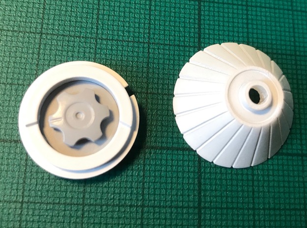 Moebius EVA Pod - Camera Cone and Hand Wheel in Smooth Fine Detail Plastic