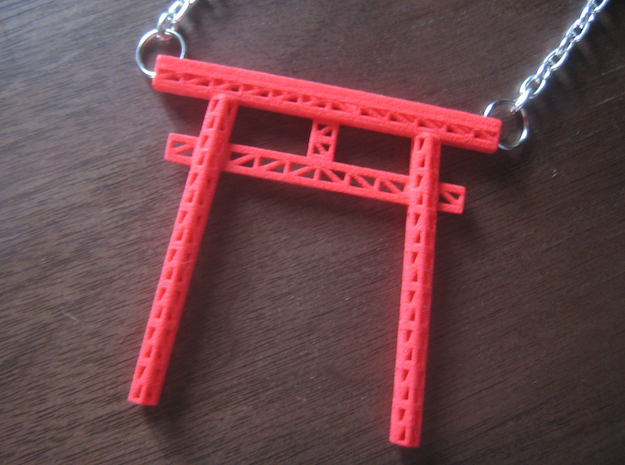 Truss Torii Gate in Red Processed Versatile Plastic