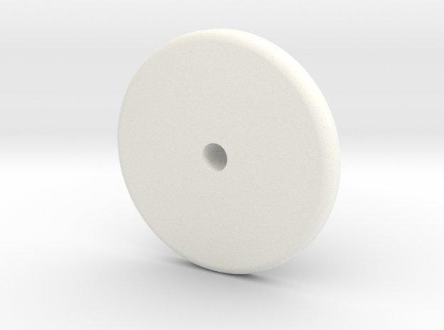 Translation Control Button Holder 1:1 Matt in White Processed Versatile Plastic