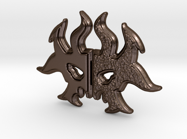 Rakdos Sigil in Polished Bronze Steel