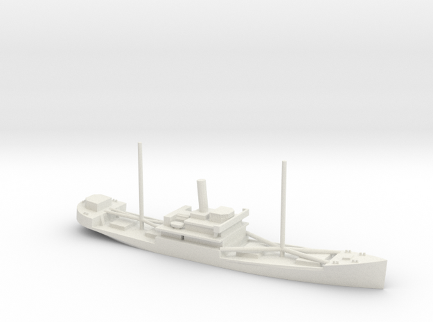 1/700 Scale 4000 ton Wood Cargo Ship Wishkah in White Natural Versatile Plastic