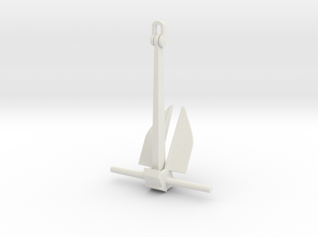 1/32 USN Anchors, Destroyer (5000 lbs.)  in White Natural Versatile Plastic