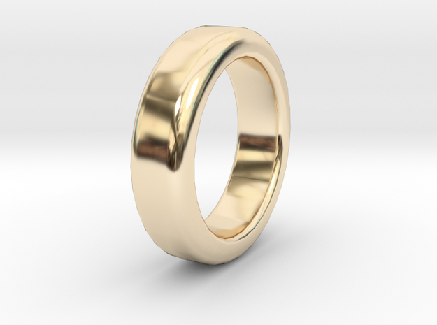 Simple Ring - Size A (UK) in 14K Yellow Gold