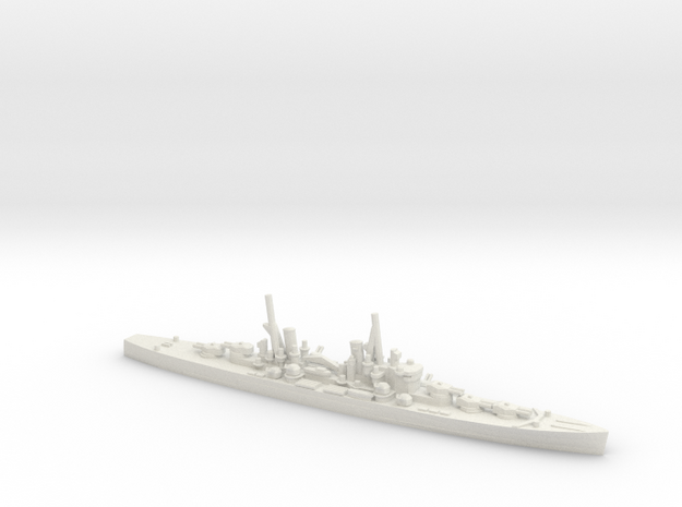 British Minotaur-Class Cruiser in White Natural Versatile Plastic: 1:1800