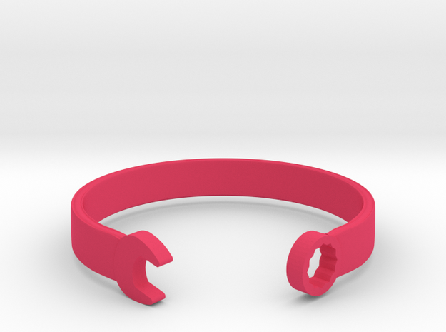 Wrench Bracelet in Pink Processed Versatile Plastic