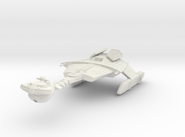 Klingon L-9 Sabre Class Frigate III in White Natural Versatile Plastic