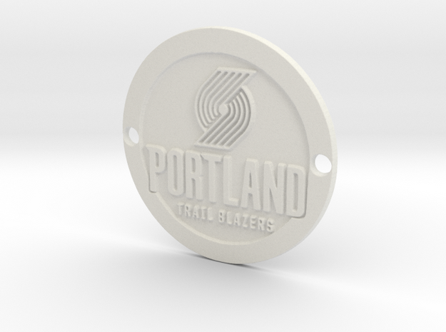 Portland Trail Blazers Custom Sideplate 1 in White Natural Versatile Plastic