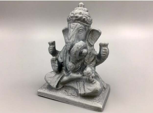 Lord Ganesha Statue in White Processed Versatile Plastic