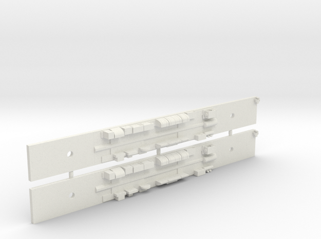 NCC1 - Comeng M Car Chassis Set - N Scale in White Natural Versatile Plastic