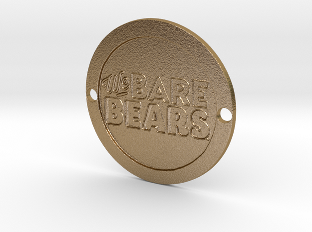 We Bare Bears Custom Sideplate  in Polished Gold Steel