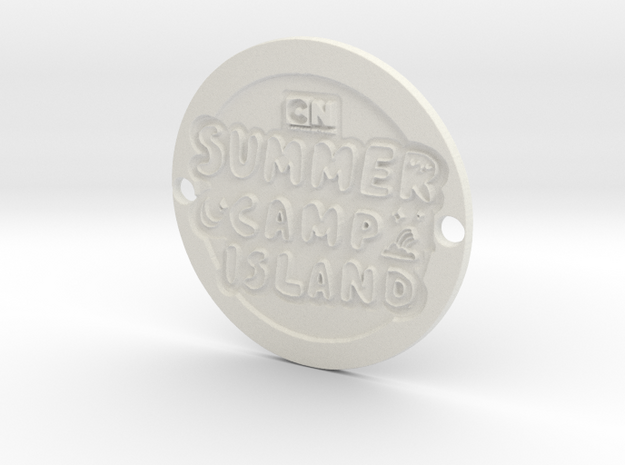 Summer Camp Island Sideplate in White Natural Versatile Plastic