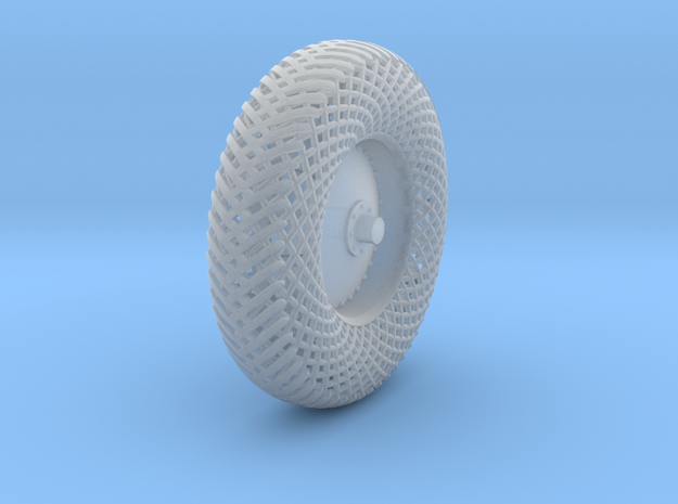 Meshed forward left wheel in Smooth Fine Detail Plastic