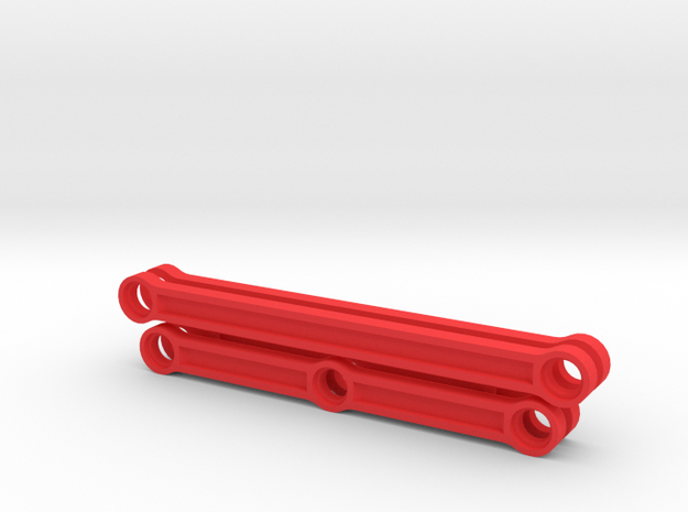 Rods for Lego BR80 steam locomotive in Red Processed Versatile Plastic
