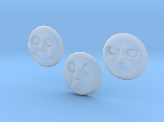 Percy Faces 1-3# [H0/00] in Smooth Fine Detail Plastic