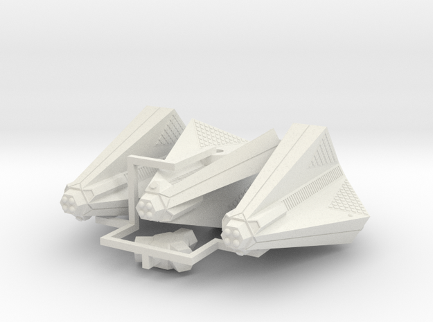 3125 Scale Tholian Destroyers (3) SRZ in White Natural Versatile Plastic