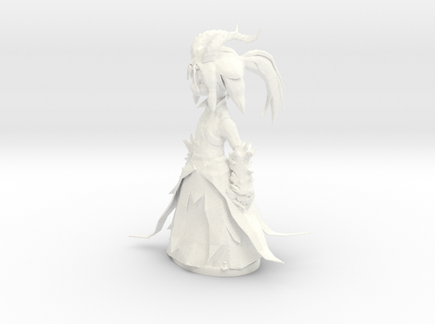 Slooty Asura in White Processed Versatile Plastic